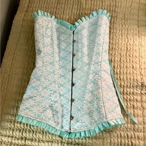 Adore Me mint green corset. Size XS.